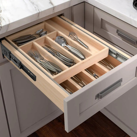 Open kitchen drawer with Heavy Duty 12 Inch Full Extension Drawer Slides Set Of 5 Pairs With Ball Bearing Black Telescoping Side Mount Cabinet Slides