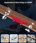 Two In One Cabinet Hardware Jig That Doubles As A Shelf Pin Drilling Guide With All Metal Self Contained Clamps on wooden board