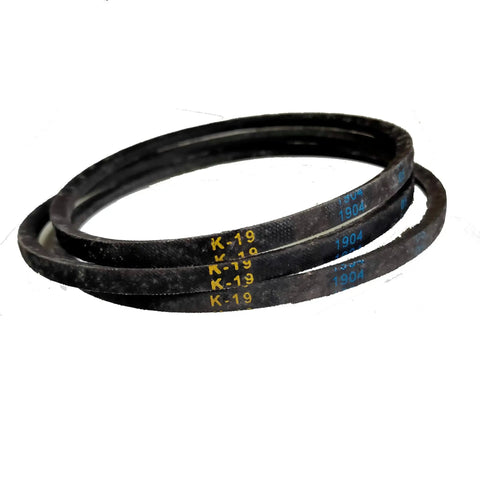 Premium Rubber V Drive Belt For Bench Drill Press Kickin Performance Solid Gear Replacement Strap Heavy Duty Grip shown in black.