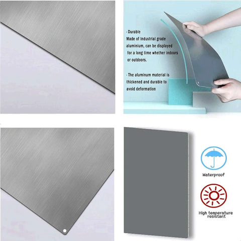 Nearest First Aid Box Location Metal Sign 6x8 Inch Heavy Duty Durable Aluminum, showing durability and waterproof features.