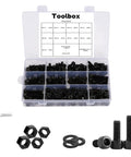 Ultimate M6 Hardware Kit With Nuts And Washers 450 Piece Set Includes M6 Hex Socket Cap Screws in case, tools displayed