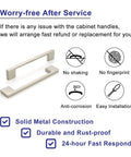 10 Pack 5 Inch Hole Center Brushed Nickel Cabinet Pulls Satin Nickel Hardware With Service Features like No Shaking and Easy Installation