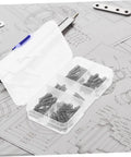 Top Quality 100 Pieces Mini Stainless Steel Compression Springs Assortment Kit For Cool DIY Repairs And Varying Mechanical Projects Perfect To Fix Stuff At Home Or In The Garage With Ease, in plastic case