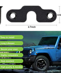 Heavy Duty Sun Visor Repair Kit With Stainless Steel Clips For Jeep Wrangler JK JL 2018 2019 2020 2021 2022 2023 2024 and Gladiator JT 2020