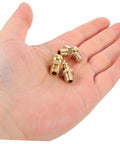 9 Piece Grease Fitting Assortment Kit With Copper Oil Nozzle Caps for Cars and Trailers Easy to Install Straight and Angled Nipples