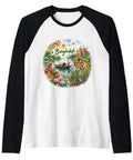 Premium Clean Bangladesh Adventure Raglan Baseball Tee Showcasing Dhaka Streets South Asia Sundarbans And Bengal Tigers Solid Classic Fit Tee For Cruise Vibes featuring artwork of Bengal tigers and local scenery.