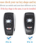 Subaru Key Fob Cover With Keychain Soft TPU Case 4 Button Fit BRZ Legacy Outback Ascent Crosstrek Forester WRX Remote