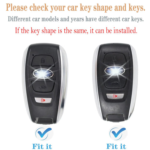 Subaru Key Fob Cover With Keychain Soft TPU Case 4 Button Fit BRZ Legacy Outback Ascent Crosstrek Forester WRX Remote