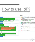 How to use IoT? instruction diagram for IoT Cool Microbit Sensor Starter Kit With Octopus Series Sensors And WiFi Module RTC Timing Cloud Data