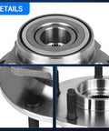 Close-up of Beefy Front Wheel Bearing And Hub Assembly For 2000 2001 Dodge Ram 1500 4WD Front Left And Front Right 5 Lug Non ABS