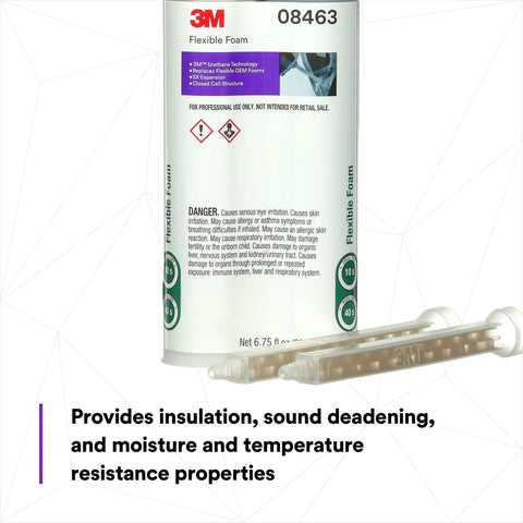 Foam In Place Urethane 10 To 1 Expansion Closed Cell Moisture Resistant Fast Cure Sound Deadening Insulation 200 Milliliters Cartridge