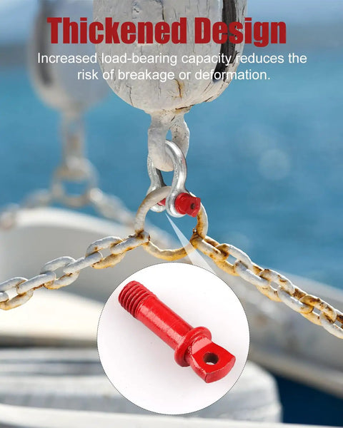 Badass 10 Pack 3/8 Inch Galvanized Steel Shackles Bundle Packed With Deep Thread D Ring And Clevis Hooks Made Tough Enough For Serious Towing Rigging And Daily Grind Tasks showing a thickened design for added load-bearing capacity.