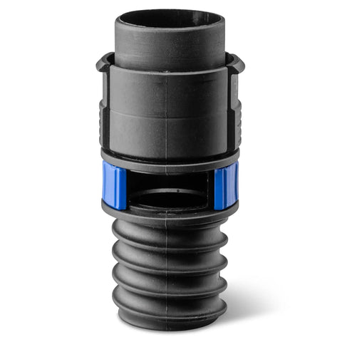 Click Connect Hose Adapter For FlexiPort Three To Twelve Foot Expandable Pipe Hassle Free Quick Connect Coupler With Vent Collar