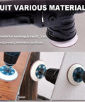 Heavy Duty 1 Inch 25mm Mesh Hook Loop Sanding Discs With Super Fine To Rough Grits From 60 All The Way To 1000 for wood, metal, and drywall sanding.