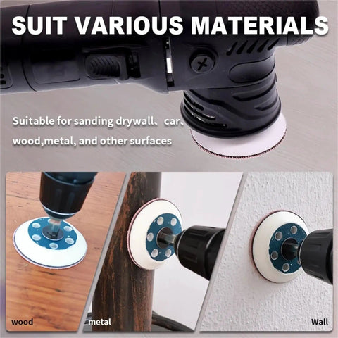 Heavy Duty 1 Inch 25mm Mesh Hook Loop Sanding Discs With Super Fine To Rough Grits From 60 All The Way To 1000 for wood, metal, and drywall sanding.