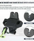 Rear Door Liftgate Trunk Latch Actuator Assembly For Toyota Corolla 2009 2010 2011 2012 2013 Replace 64600-02040 installation guide