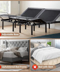 Lock Your Queen Size Mattress Down Straight Up With Set Of Two Extra Tall Anti Slip Bed Frame Retainer Bars Adjustable Metal Stoppers Prevent Sliding Chaos All Night Long displayed on bed frame options.