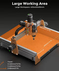4040 Pro Max CNC Router Machine with 500W spindle showing 400x400mm work area for engraving wood, acrylic, aluminum