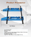 Heavy Duty Cable Drum Roller Reel Dispenser Rolls Out 30 To 120 Cm Wire Spools With A Bulletproof Steel Frame And Greased Up Casters For Smooth Crew Ready Cable Pulling And Massive Weight Handling, dimensions 39.7x33.5x4.3 cm.