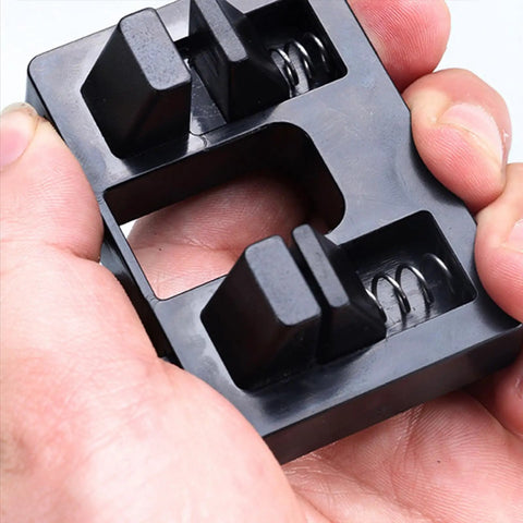 Heavy Duty Wire Welding Holder Clamp With High Temp Resistant ABS Base To Securely Grip Loose Cables For Soldering Home DIY Projects And Workshop Repairs Like A Pro in a person's hand.