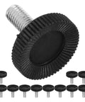 Heavy Duty Furniture Levelers Set 30 Pcs Adjustable Screw Feet For Leveling Uneven Floors Non Slip Nylon Base Reduces Wobble Shake And Noise Durable Floor Protectors For Chairs Tables Desks Easy Install, black threaded foot