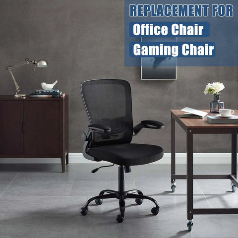 Heavy Duty 660 Lbs Office Chair Base Replacement With Swivel Tilt Plate Five Point Nine By Ten Inch Mounting Holes displayed