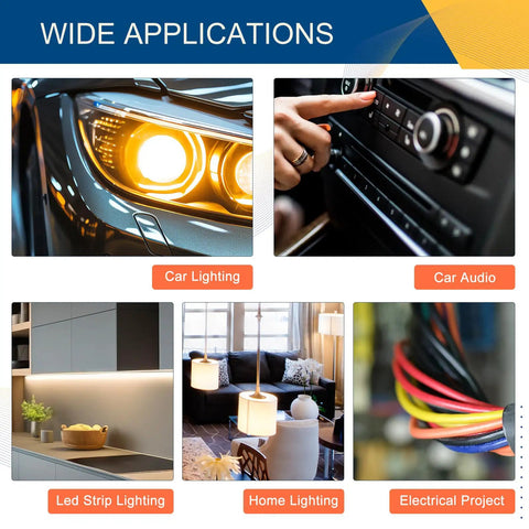 Low Voltage Wire Connectors Deliver Rock Solid Contact With Solderless No Stripping 3 Way T Tap 2 Pin Splice product applications