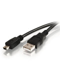 USB 2.0 A To Mini B Cable 6.56 Feet Black Long USB Cord For Computer Or USB Hub To Mini B Port On Cameras Phones MP3 Players