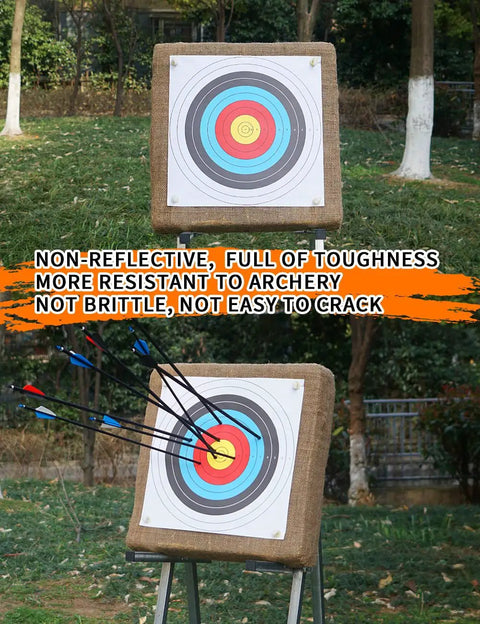 Backyard Archery Targets Paper 40cm 10 Ring Face for Bow and Arrow Target Practice pro grade durable wood free non reflective