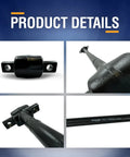 Beefy Heavy Duty Torque Rod Replacement 25.56 Inch Length 2 Pack for Peterbilt Trucks with Suspension Thrust Arm Upgrade Replacing TMR553 and C656002 Kit, black steel