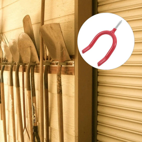 Real Deal Heavy Duty U Shaped Garage Storage Hooks For Shovels And Rakes Vinyl Siding Screw In Metal Wall Mount Hangers Built Tough As Nails To Kick Clutter To The Curb Fast