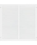 16 By 16 Inch Return Air Vent Cover For Wall Or Ceiling, Solid Steel Grille With Fixed Vanes Directing Airflow in White Finish