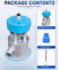 Portable Micro Hydroelectric Generator 1000W Off Grid Power 110V/220V Aluminum Alloy Water Turbine System components layout