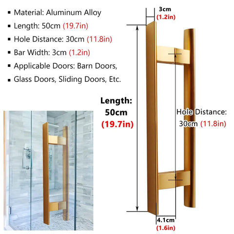 Built Tough Stainless Steel Push Pull Bar Handle No Sweat Setup For Interior Doors And Cabinets Rust Proof Straight Shooter Design Reliable All Day Performance In 16 20 And 24 Inch Sizes