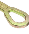 Close-up of steel loop from Beefy Wire Rope Cable Gripper Puller Tool, Heavy Duty Steel Cable Puller, 1 Ton Capacity, Carbon Steel Clamp.