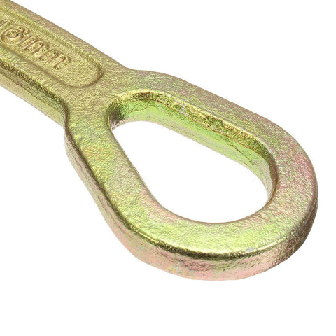 Close-up of steel loop from Beefy Wire Rope Cable Gripper Puller Tool, Heavy Duty Steel Cable Puller, 1 Ton Capacity, Carbon Steel Clamp.