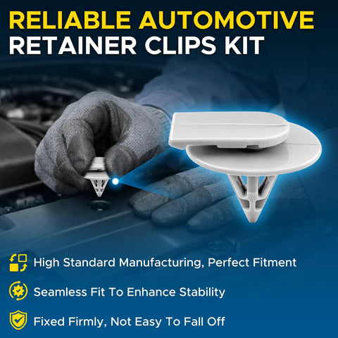 Wheel Arch Trim Clips Kit Grey Fender Fastener Rivets Replacement For Mini Cooper R50 R52 R53 R56 20 Pack Plastic Clip Set