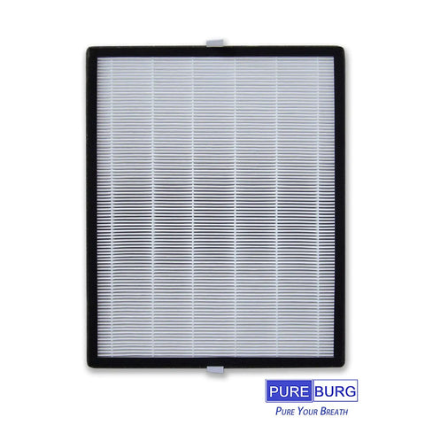 Front view of Replacement Filter Set For COLZER EPI 328 And Domccy NS 320 Air Purifiers, H13 True HEPA Filter Plus Four Activated Carbon Pre-Filters