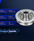 2 Pack Front Wheel Hub Bearing Assembly 930-800 Fits Audi TT Quattro 2000-2006, Volkswagen Beetle 1998-2010, Golf 1999-2005, Jetta 1999-2005 Replacement Wheel Hub Kit For Your Ride product details showing dimensions.