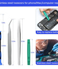 Magnetic Torx Screwdriver Set 12Pcs Pro Grade with T3 T4 T5 T6 T7 T8 T10 and TR8 TR10 Security Bits includes tweezers, graphics