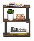 Turn N Tube Desk Organizer 3 Tier Desk Shelf in Amber Pine with stationery and decor items displayed on shelves