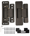 Ultra Thin Hidden Door Hinges For Secret Rooms Invisible Concealed Hinges Heavy Duty Adjustable Butt Hinges Two Pack Black