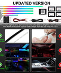 Car Interior LED Strip Light With App Control Dreamcolor RGB 6 In 1 Kit features, including fiber optic lighting and app control.