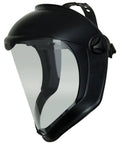 Bionic Face Shield with Clear Polycarbonate Visor and Full Shield Design for Chin and Top Head Coverage black matte finish