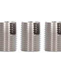 20Pcs Slotted Self Tapping Threaded Inserts Kit M16 By One Point Five 22mm Stainless Steel Helicoil Style Thread Repair For Cars And Trucks No Pre Tap Required High Tensile Strength Durable Fix, three inserts
