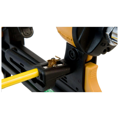 Close-up of the 18 Gauge Narrow Crown Stapler Kit With Oil-Free Operation showing selectable trigger details.