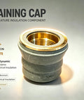 Retaining cap with high temperature insulation, CNC precision, excellent air dynamics, and electrical insulation features.