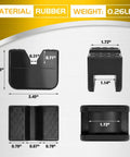 Universal Rubber Jack Pads With Slotted Design Pinch Weld Protector dimensions and material details