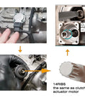 Detailed view of DSG Gearbox Clutch Motor Electromechanical Unlock Tool For Ford Focus DPS6 6DCT250, showcasing 14-rib design