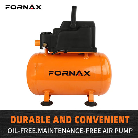 Tough As Nails 3 Gallon Portable Air Compressor Oil Free Pump 110 Psi Max Pressure, orange tank, compact design, ideal for DIY projects.